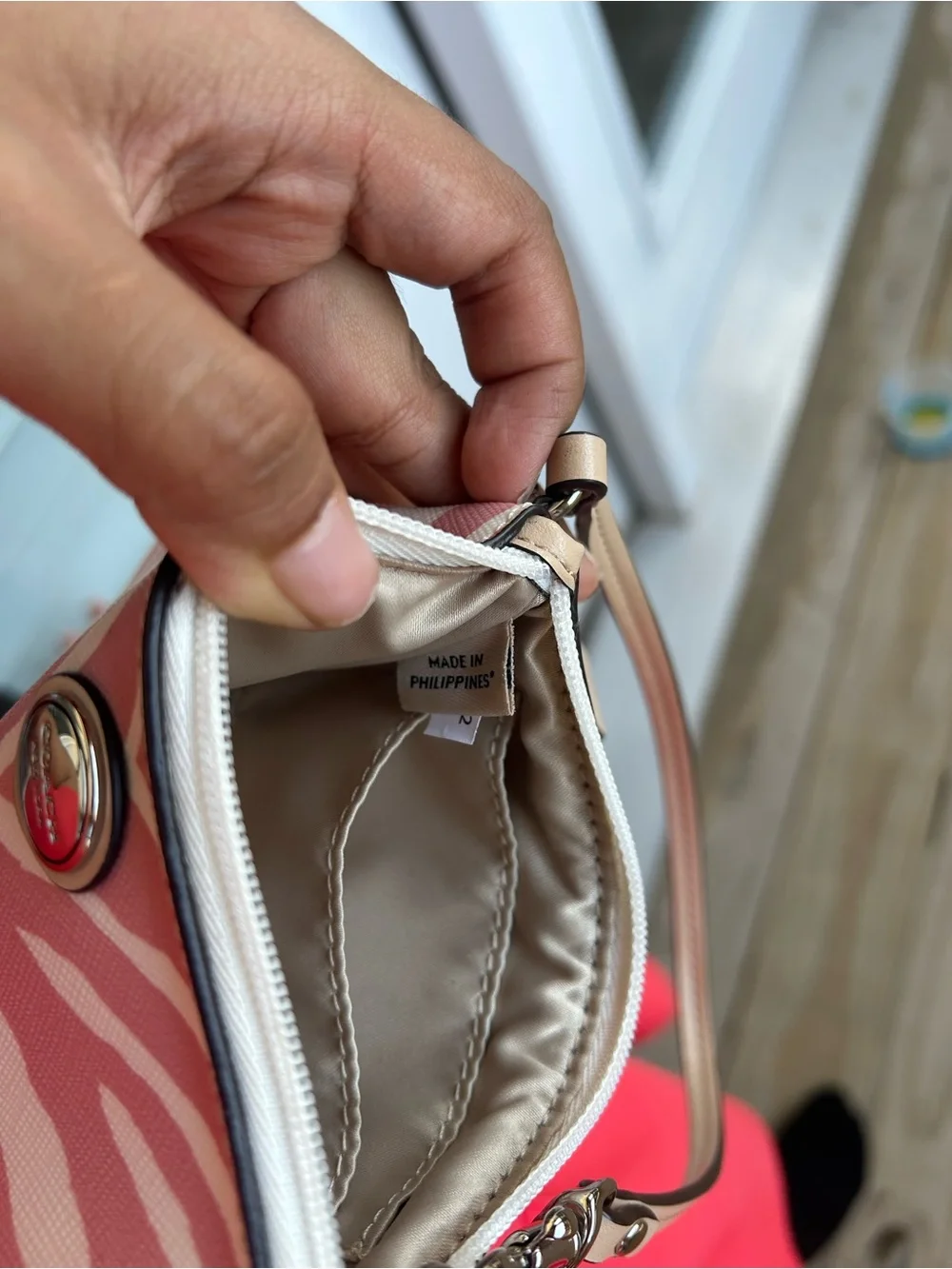 Coach Y2K Zebra-Print Wristlet
